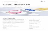 MTP/MPO Breakout Cable - FS Fiberstore · MTP/MPO Breakout Cable MTP/MPO Breakout Cable MTP/MPO breakout assemblies are used in parallel optics and duplex transmission cross connect