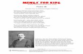 Poem #8 - Mensa for Kids · likely based this poem on the life of his brother, Herman, who committed suicide. The main ideas of the poem, that things are not always what they seem