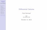 ﬀ Calculus - Faculty of Artsfaculty.arts.ubc.ca/pschrimpf/526/lec08slides.pdf · Calculus Paul Schrimpf Derivatives Partial derivatives Examples Total derivatives Mean value theorem