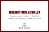 International Business · IBUS 402-International Marketing IBUS 403-International Entrepreneurship. IBUS 430-Research in International Business IBUS 432-The Business Case for Services