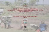 THE NATIONAL RURAL EMPLOYMENT GUARANTEE ACT 2005 … · 2008-06-20 · THE NATIONAL RURAL EMPLOYMENT GUARANTEE ACT 2005 (NREGA) OPERATIONAL GUIDELINES 2008 3rd edition MINISTRY OF