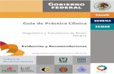 Guía de Práctica Clínica3 Diagnóstico y Tratamiento de Rinitis Alérgica J30X Rinitis alérgica y vasomotora Guía de Práctica Clínica Diagnóstico y tratamiento de Rinitis Alérgica