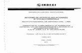 INFORME DE SERVICIO RELACIONADO Nº 016-2017 -INDECl/3El servicio relacionado se realizó de acuerdo a las Normas Generales de Control Gubernamental - NGCG, aprobadas mediante Resolución