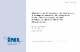 Reactor Pressure Vessel Temperature Analysis For Prismatic ... · SUMMARY The expected high operating temperatures of the Very High Temperature Reactor (VHTR) place significant constraints
