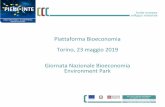 Piattaforma Bioeconomia Torino, 23 maggio 2019 Giornata ......Guala Closures Bonelli Serramenti Durata: 18 mesi PM: Giuseppe Tecco, Agrindustria Tecco srl Bando: «Poli di Innovazione»