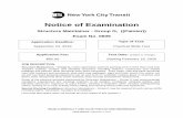Notice of Examinationweb.mta.info/nyct/hr/pdf_exams/0605.pdfEnglish Requirement: You must be able to understand and be understood in English. ... Education and Experience Test Paper: