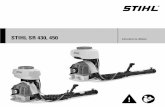 STIHL SR 430, 450 · 2016-05-20 · SR 430, SR 450 română 3 Utilizatorul este responsabil pentru accidentele sau pericolele apărute faţă de alte persoane sau de lucrurile aparţinând