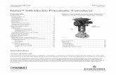 Fisher 546 Electro-Pneumatic Transducer...Instruction Manual D200108X012 546 Transducer March 2015 2 Table 1. Specifications Available Configurations Electro‐pneumatic signal transducer