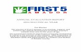ANNUAL EVALUATION REPORT 2011/2012 FISCAL YEARfirst5association.org/wp-content/uploads/2013/07/Amador_Annual_Report.pdf · ANNUAL EVALUATION REPORT 2011/2012 FISCAL YEAR Our Mission