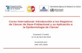 Curso International: Introducción a los Registros de ...new.paho.org/hq/dmdocuments/2010/GARRIDO_Estadiaje TNM linfoma.pdfLeucemias linfoides y Mielomas, plasmocitoma* * Neoplasia