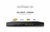 ALMA 2860...Základní vlastnosti Full HD 1080p DVB-T2/MPEG 4 H264 a H265 HEVC kompatibilní Obsah balení dálkový ovladač 2 x AAA baterie napájecí adaptér 5V/1,5A uživatelský