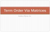 Term Order Via Matrices - George Washington Universityspwm/Term_Order_Via_Matrices_(LLH_final_pdf).pdf1) Explain how vectors/ matrices can be used to define term orders 2) Prove the