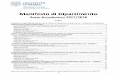 Manifesto di Dipartimento - unipr.itcdl-sta.unipr.it/sites/cl72/files/manifestodip2017_definitivo.pdf · Chimica Organica Propedeutica / ChimicaOrganica Chimica Generale ed. Inorganica