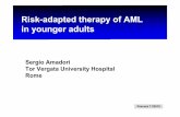 Risk-adapted therapy of AML in younger adultsSolalettura].pdf · Risk-adapted therapy of AML in younger adults Sergio Amadori Tor Vergata University Hospital Rome Pescara 11/2010.