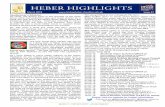HEBER HIGHLIGHTS · 2019-03-28 · Heber since the previous Heber Highlights in February – quite the contrary! The Heber’s been abuzz with great events since our return. It was