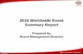 2016 Worldwide Event Summary Report - Analog Bits Worldwide Event Summary... · 2019-04-12 · Austin Technology Workshop Austin Mar. 22 (Wed) 300 Boston Technology Workshop Boston