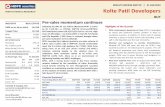 RESULTS REVIEW 3QFY19 31 JAN 2019 Kolte Patil … Patil - 3QFY19...RESULTS REVIEW HDFC 3QFY19 31 JAN 2019 Kolte Patil Developers BUY securities Institutional Research is also available