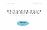 HUNGAROLÓGIAI KÖZLEMÉNYEKdigitalna.ff.uns.ac.rs/sites/default/files/db/books/076 Hungarologia 1998 - 3 (vol. 30...Ede" és O. Nagy Gábor'Z gyííjteményével. 1. A szólás- és