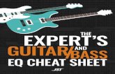 Welcome to The Expert’s Guitar and Bass EQ Cheatsheet · 2019-04-17 · Welcome to The Expert’s Guitar and Bass EQ Cheatsheet I wrote this cheatsheet to help people improve their