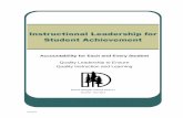 Instructional Leadership for Student AchievementInstructional Leadership for Student Achievement Accountability for Each and Every Student ... have you conducted classroom observations