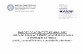 RAPORT DE ACTIVITATE PE ANUL 2017 - Art. 5 din Legea nr ...static.anaf.ro/static/10/Bucuresti/rap_activ_buc_2017.pdf · contractual) şi nivelul atribuţiilor (conducere şi execuţie)