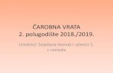 ČARONA VRATA 2. polugodište 2018./2019.os-spansko-oranice-zg.skole.hr/upload/os-spansko-oranice-zg/images/static3/1286/...U razrednoj nastavi igrokaz je najzastupljeniji oblik dramskoga