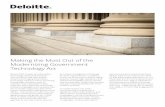 Making the Most Out of the Modernizing Government ... · Insights series on the MGT Act - focuses on leading practices and considerations for agency-level WCFs. Deloitte will produce