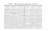THE WINTER PARK POSTarchive.wppl.org/wphistory/newspapers/1916/11-23-1916.pdf · the winter park post vol. 2. winter paek florida thursday, november 23, 1916 no. a sunny side sold