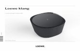 Loewe klang 5 subwoofer · 4 Loewe klang 5 subwoofer Operating manual english Thank you for choosing a Loewe product! We are happy to have you as a customer. Loewe stands for the