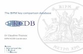 The BIPM key comparison database · The BIPM key comparison database ... by the IPM’s onsultative Committees or by the Regional Metrology Organizations, chosen to characterize activities