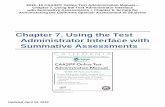 Chapter 7. Using the Test Administrator Interface with Summative … · 2019-04-12 · 2018–19 CAASPP Online Test Administration Manual— Chapter 7. Using the Test Administrator
