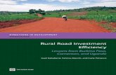 Rural Road Investment Efficiency - World Banksiteresources.worldbank.org/EXTRURALT/Resources/515369-1264605855368/investment...2.1 Descriptive Statistics of Impassability, Rainfall,