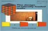 The design walls · BS 5628: The Structural Use of Masonry Part t: Unreinforced Masonry The design of laterally loaded walls Prepared by J. Morton BSc PhD CEng MICE MlnstM This publication