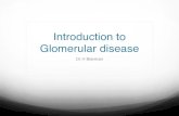Introduction to Glomerular disease - wickUPwickup.weebly.com/uploads/1/0/3/6/10368008/gd.pdf · •Glomerular disease ranges from asymptomatic hematuria and/or proteinuria to fulminant
