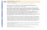 Prophylaxis of Acute Gouty Arthritis NIH Public Access 1 ... · gouty arthritis complements our manuscript on guidelines to treat hyperuricemia in patients with evidence of gout (or