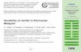 Variability of rainfall in Peninsular Malaysia · Variability of rainfall in Peninsular Malaysia C. L. Wong et al. Title Page Abstract Introduction Conclusions References Tables Figures