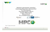 Soluții germane pentru managementul deșeurilor în România … AG_ro.pdf · Evaluarea riscurilor toxicologice Protecția mediului în producție Evaluarea locațiilor Terenuri