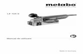 LF 724 S - AGT METABO/PDF/INSTRUCTIUNI... · 7 Insurubati surubul stea al cutitului reversibil si eventual curatati cu daltita (8). Cutitele reversibile axiale: Blocati capul cutitelor.