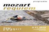 programm mozart requiem · 2019-10-28 · Solisten Seite 06-07 Orchester Seite 08 Chorleitung / Korrepetition Seite 10 Franz-Schubert-Chor Seite 12-15 Wolfgang Amadeus Mozart, Requiem: