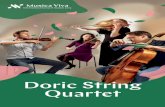 Doric String Quartet - musicaviva.com.au · The Doric String Quartet will perform in Hobart Town Hall at 8pm on Tuesday 18 June as part of Musica Viva’s Regional Touring program.