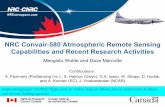 NRC Convair-580 Atmospheric Remote Sensing …NRC Convair-580 Atmospheric Remote Sensing Capabilities and Recent Research Activities Acknowledgments: EC/NRC flight crew, S. Cober,