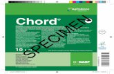 Expect more Chord - BASF · Chord is a fungicide for use in winter wheat, spring wheat, durum wheat, winter barley, spring barley, oats, rye and triticale. Time of Application Apply