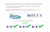 Test Report of Mobile Source Emission Control …...All tests were performed in accordance with the Test/QA Plan for the Verification Testing of Diesel Exhaust Catalysts, PM Filters,