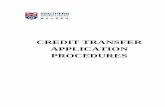CREDIT TRANSFER APPLICATION PROCEDURES CREDIT TRANSFER GUIDELINE.pdf · CREDIT TRANSFER APPLICATION PROCEDURES . Credit Transfer Application Procedure ... course descriptions (syllabuses)