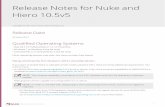 Nuke 10.5v5 Release Notes - Amazon S3 · 2017-06-22 · RELEASE NOTES 7 Userswiththesecardsareabletorenderfromthecommand-line,butinGUIsessions,theNodeGraphrenders incorrectlyduetoarequirementofOpenGL2drivers.