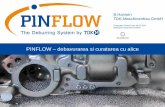 PINFLOW – das Kugelentgrat- und Reinigungsverfahren · PDF file oscilatorie a alicelor de debavurare (PIN) in exteriorul si in interiorul pieselor (gauri, canale, gauri infundate,)