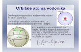 Orbitale atoma vodonika - University of Belgradechem.bg.ac.rs/~mario/THV/slides/predavanje04-05.pdf · Kvantni broj ℓ = 1 definiše oblik (p-)orbitale ali ne objašnjava postojanje