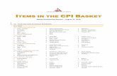 Items in the CPI Basket in the CPI Basket.pdf · STATISTICAL INSTITUTE OF JAMICA ITEMS IN THE CPI BASKET Media Sensitization Session – August 31, 2018 01 - FOOD AND NON-ALCOHOLIC