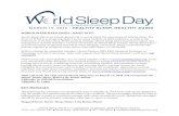 worldsleepday.org · Web viewWorld Sleep Day 2020 will incorporate the slogan, ‘Better Sleep, Better Life, Better Planet,' highlighting sleep's important place as a pillar of health,