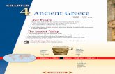 Chapter 4: Ancient Greece, 1900-133 B.C. · As you read, look for the key events in the history of early Greece. • Athens and Sparta emerged as the leading Greek city-states. •